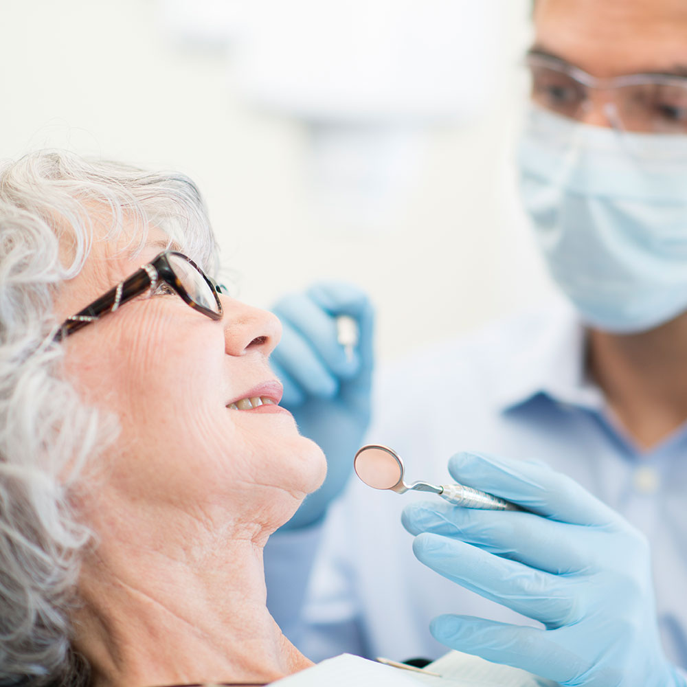 Dental patient smiling near Santa Fe Springs